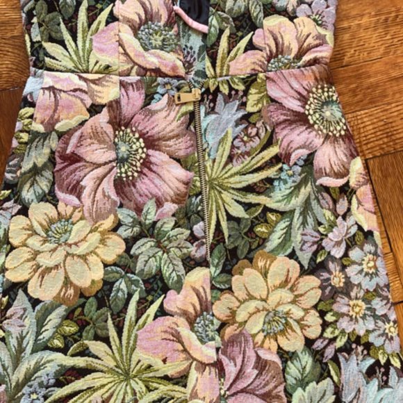 Topshop flower print tapestry mini  dress - Picture 12 of 15